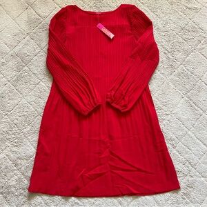 NWT Catherine Malandrino Red Cocktail Luxury Dress Kentucky Derby Women's Size S
